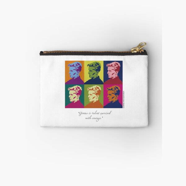 Item preview, pop art Ludwig Wittgenstein, Quotes, Genius is talent exercised with courage.(handwriting) designed and sold by challengecafe.