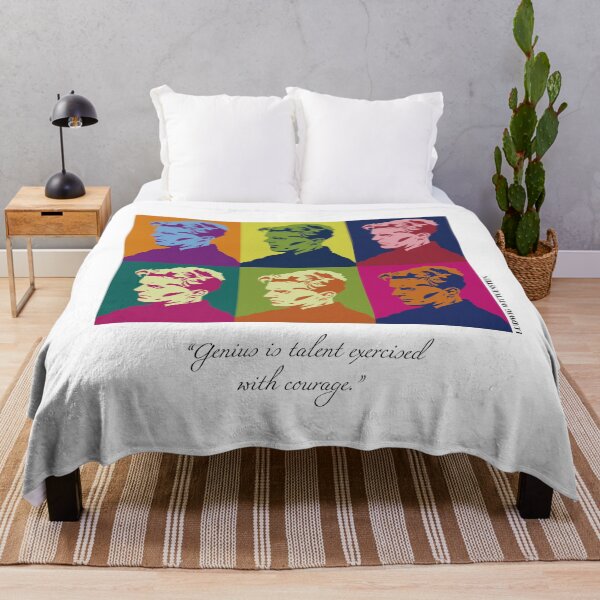 Item preview, pop art Ludwig Wittgenstein, Quotes, Genius is talent exercised with courage.(handwriting) designed and sold by challengecafe.
