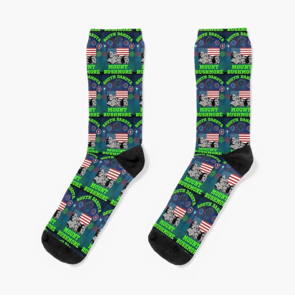 South Dakota Mount Rushmore 4th Of July  Socks
