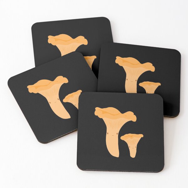 Item preview, Cute Happy Chanterelle Mushrooms designed and sold by KsbAesthetics.