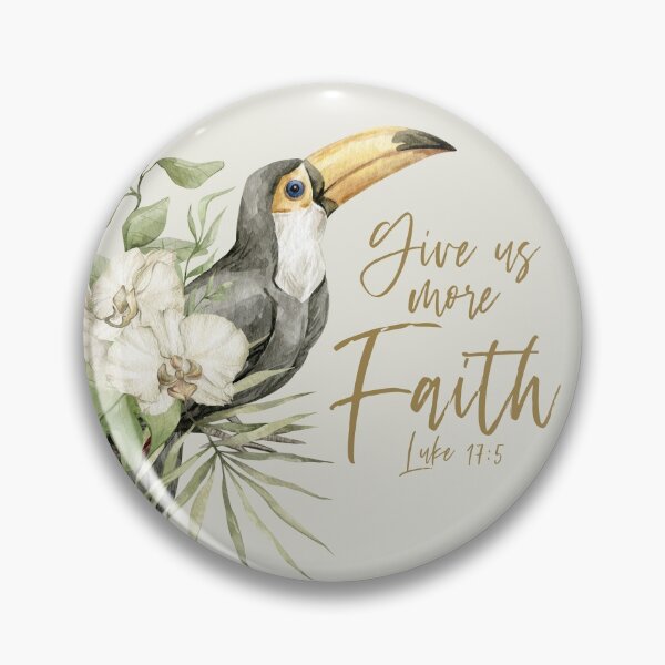 Item preview, GIVE US MORE FAITH (TOUCAN) designed and sold by Paper Bee Gift Shop.