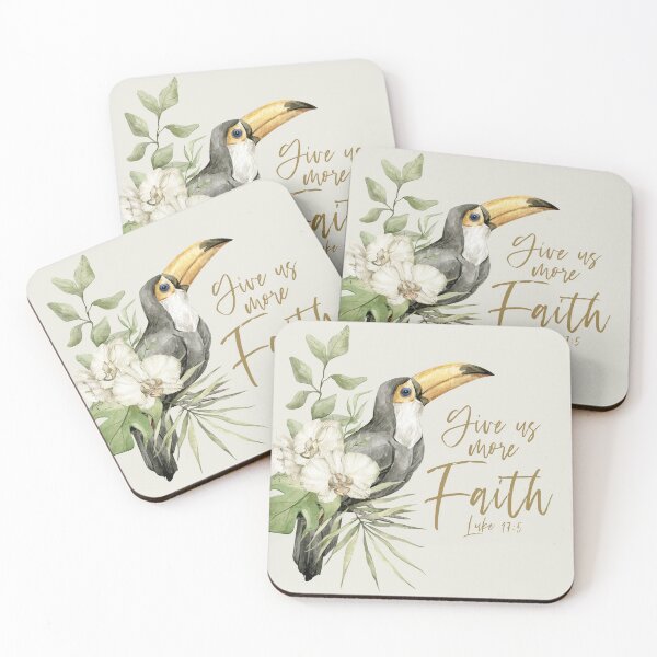 Item preview, GIVE US MORE FAITH (TOUCAN) designed and sold by Paper Bee Gift Shop.