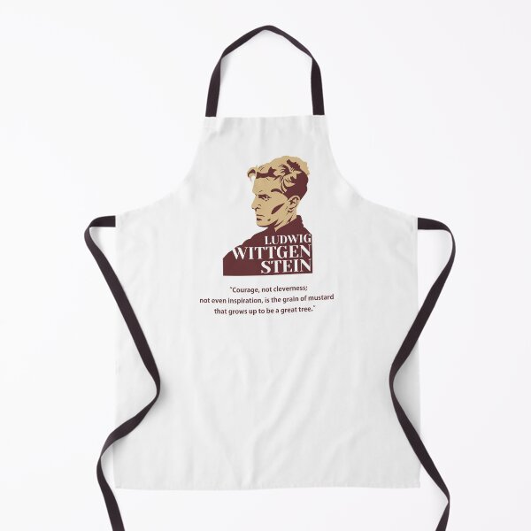 Item preview, philosopher, Ludwig Wittgenstein(gothic),Courage not cleverness designed and sold by challengecafe.