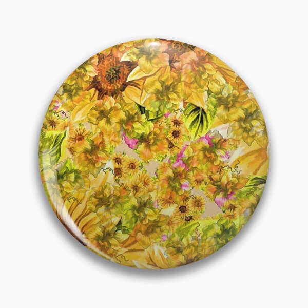 Item preview, Yellow Orange Sunflowers hand drawing designed and sold by ARTS ZED.