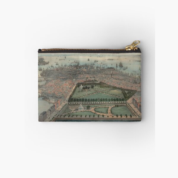 Item preview, Vintage Pictorial Map of Boston MA (1850) designed and sold by BravuraMedia.
