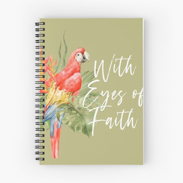 Item preview, WITH EYES OF FAITH (PARROT) designed and sold by Paper Bee Gift Shop.