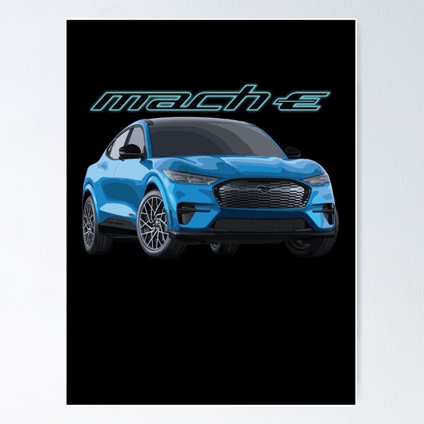 Item preview, MUSTANG MACH-E GT Grabber Blue Electric  designed and sold by cowtownCOWBOY.