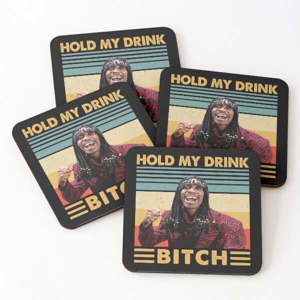 Item preview, Retro Rick James Hold My drink Bitch vintage designed and sold by feestnella.