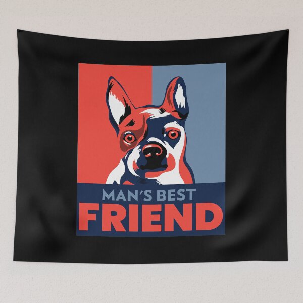 Item preview, Man's Best Friend - Cute Dog Design for Dog Lovers designed and sold by Rhu Creations.