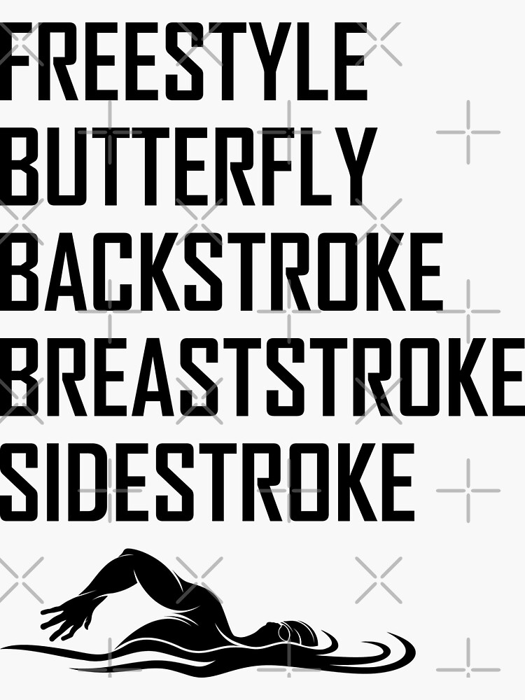 "Swimming Swim Team Swimmer Athlete Funny" Sticker for Sale by