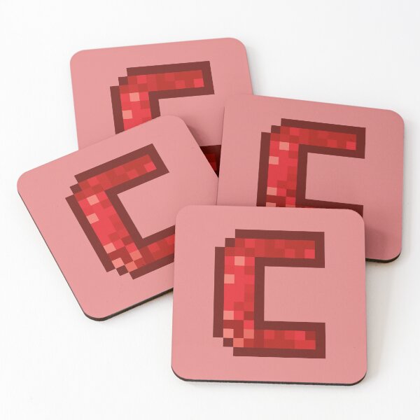 Item preview, Letter Art Red Retro Pixel Pattern - C designed and sold by dylanxh.