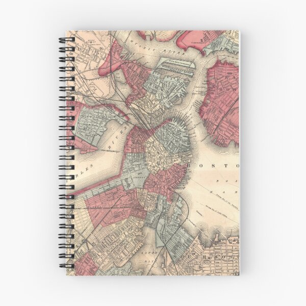 Item preview, Vintage Map of Boston Massachusetts (1871) designed and sold by BravuraMedia.
