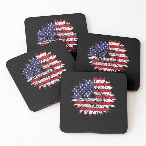 Item preview, 4th of July Sunflower T-Shirt Flag USA American Patriotic T-Shirt designed and sold by Happy-Luxemb.