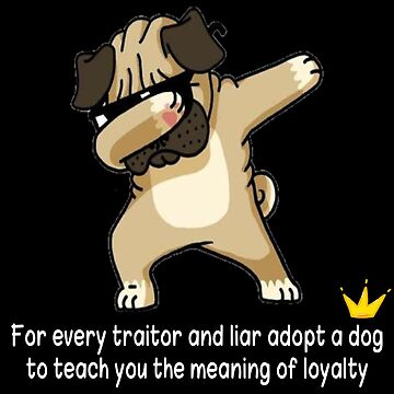 For every traitor and liar, adopt a dog to teach you the meaning of  loyalty Essential T-Shirt for Sale by Abidotshirt