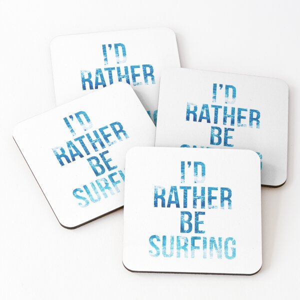 Item preview, I'd rather be surfing, ocean typography. designed and sold by Theleochick.