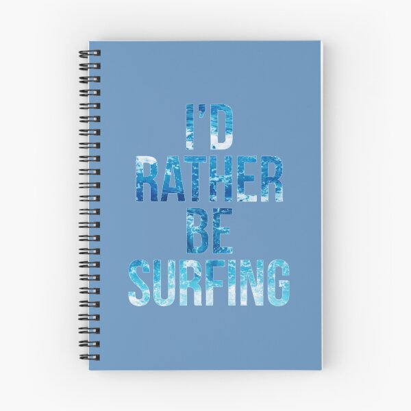Item preview, I'd rather be surfing, ocean typography. designed and sold by Theleochick.