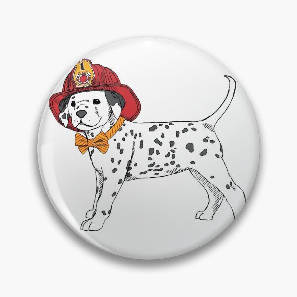 Item preview, Dapper Firefighter Pup designed and sold by Alexis Watters.