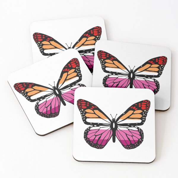 Item preview, (Kind of) Subtle Lesbian Pride Flag Butterfly designed and sold by piperdooley.