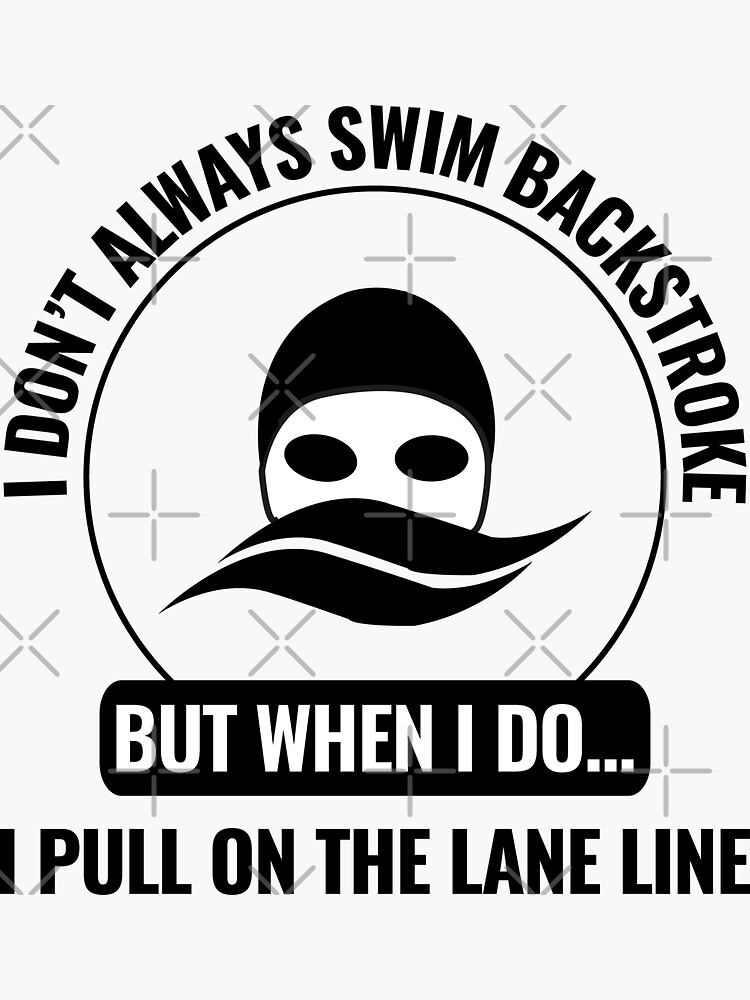 "Swimming Swim Team Swimmer Athlete Funny" Sticker for Sale by