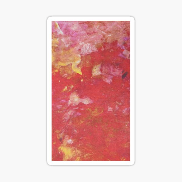An Abstract Mono Print Sticker