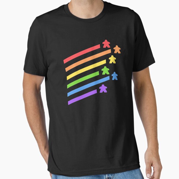 Item preview, Rainbow Meeples Board Games Addict designed and sold by pixeptional.