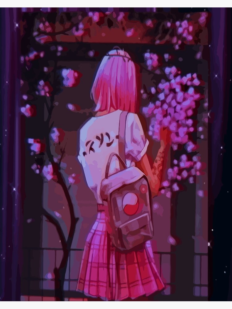 Anime Girl Vaporwave Anime Aesthetic Glitch Japanese sakura