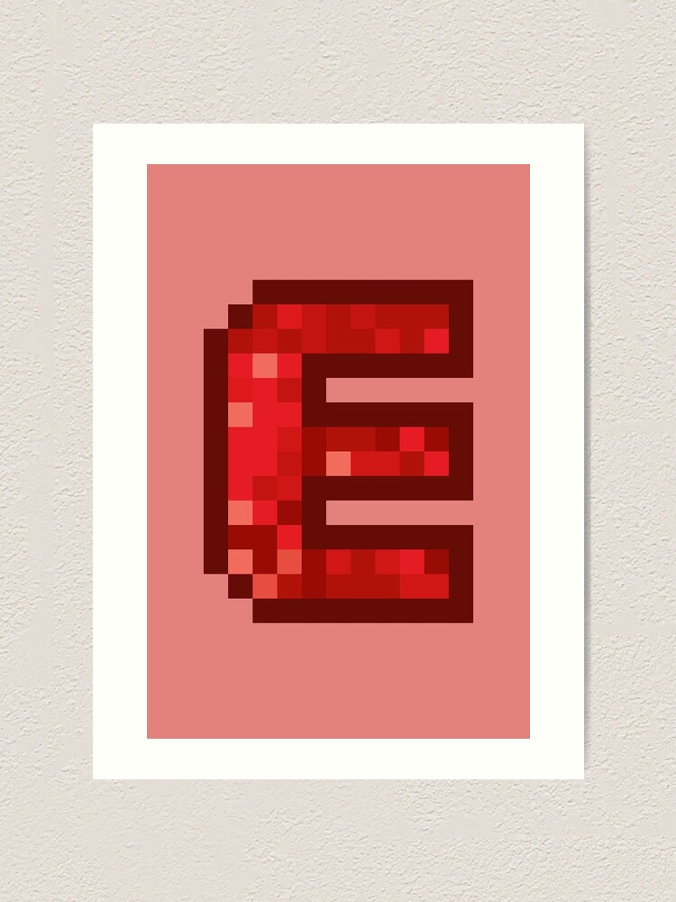 Letter Art Purple Retro Pixel Pattern - M Poster for Sale by dylanxh