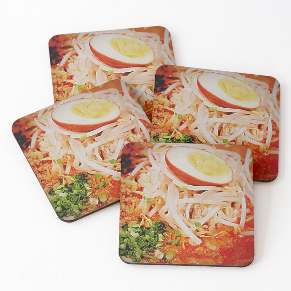Item preview, Spicy Red Ramen with Egg designed and sold by NerdyByDesign.