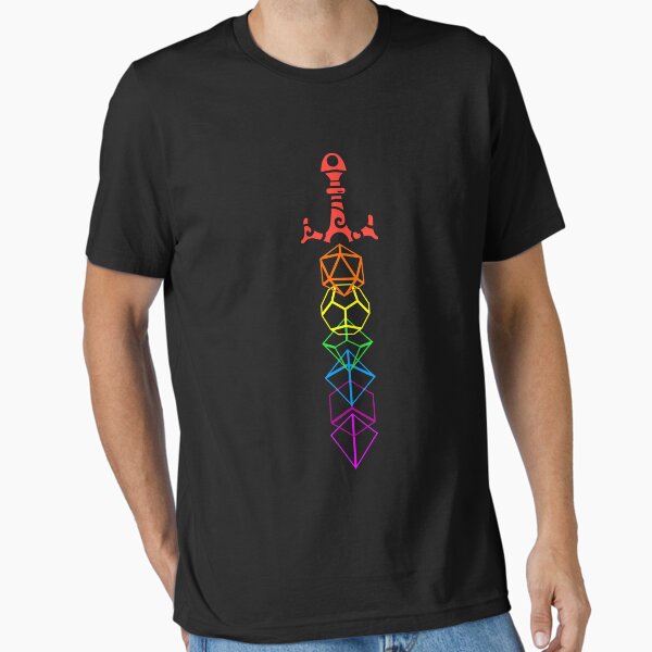 Item preview, Dice Sword Rainbow Tabletop RPG Gaming designed and sold by pixeptional.