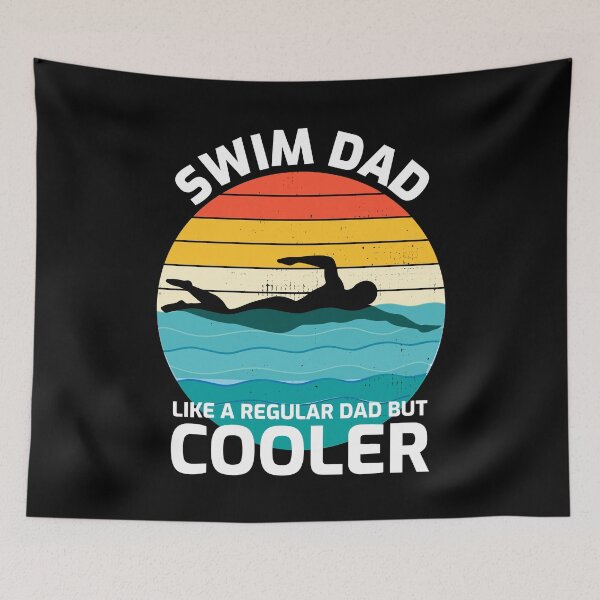Item preview, Swimming Swim Dad Vintage Retro Fathers day designed and sold by CuteDesigns1.