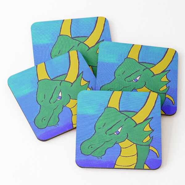 Item preview, Water Dragon ( First Acrylic Painting )  designed and sold by LeeLu's Multi-Crafts.