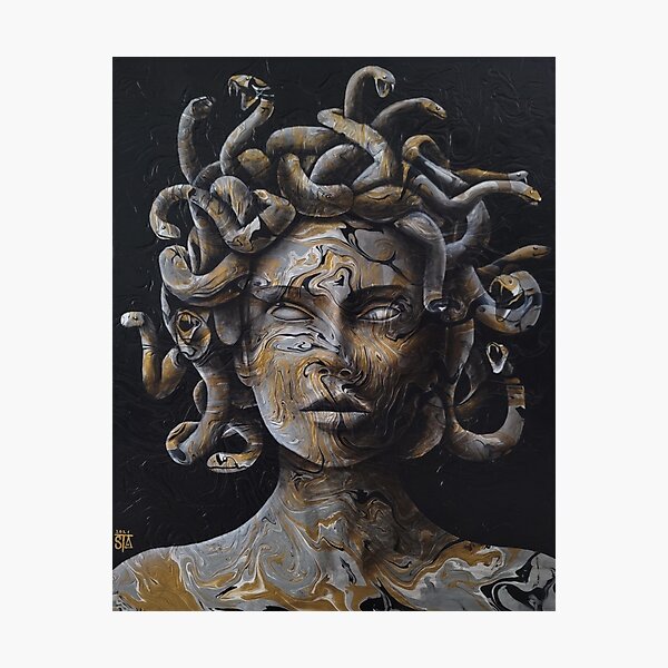 Item preview, Golden medusa designed and sold by Steven Castillo.