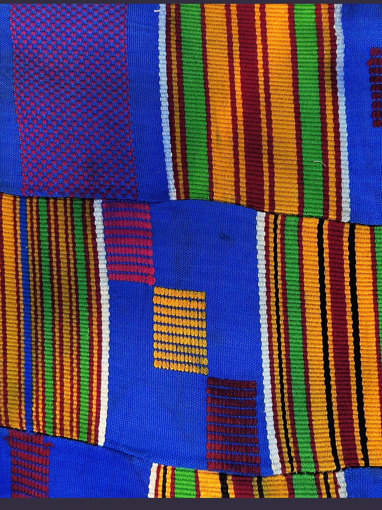 Kente Ghanaian textile is from Ghana, a country located in Africa