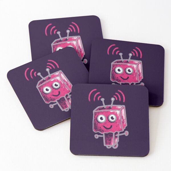 Item preview, Cute Ugly Pink Robot With Paper Bag Head designed and sold by Boriana Giormova.
