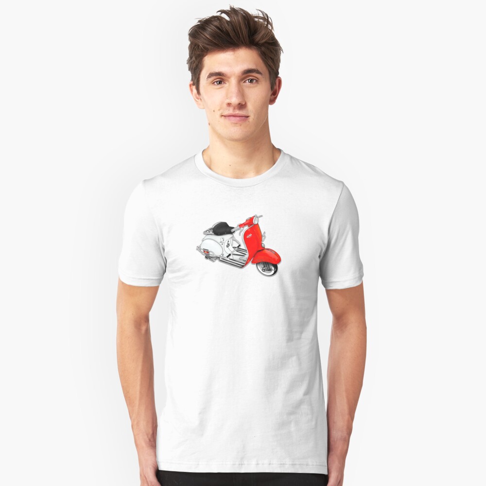 Scooter T-shirts Art: 1960 Allstate Scooter Design Slim Fit T-Shirt