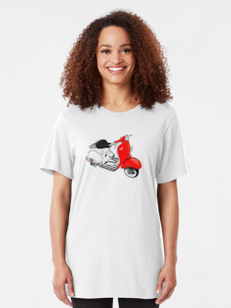 Alternate view of Scooter T-shirts Art: 1960 Allstate Scooter Design Slim Fit T-Shirt