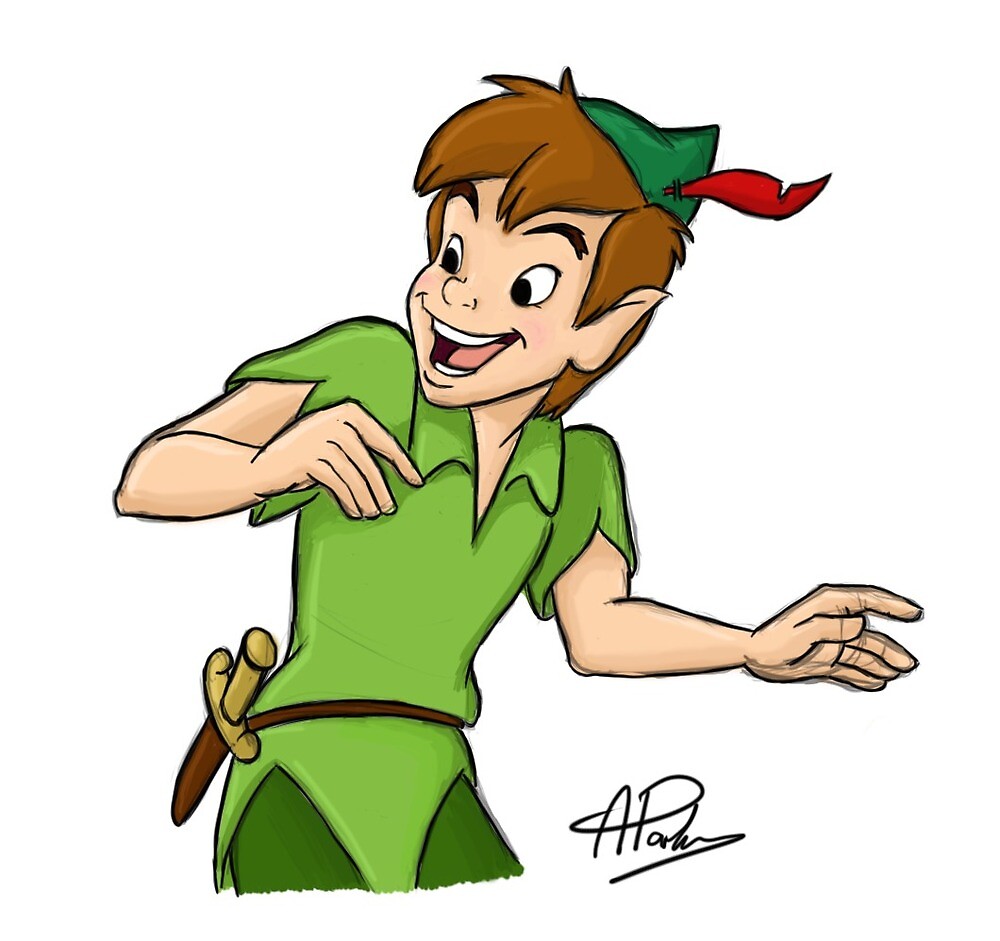  Peter  Pan  drawing  by APParky Redbubble