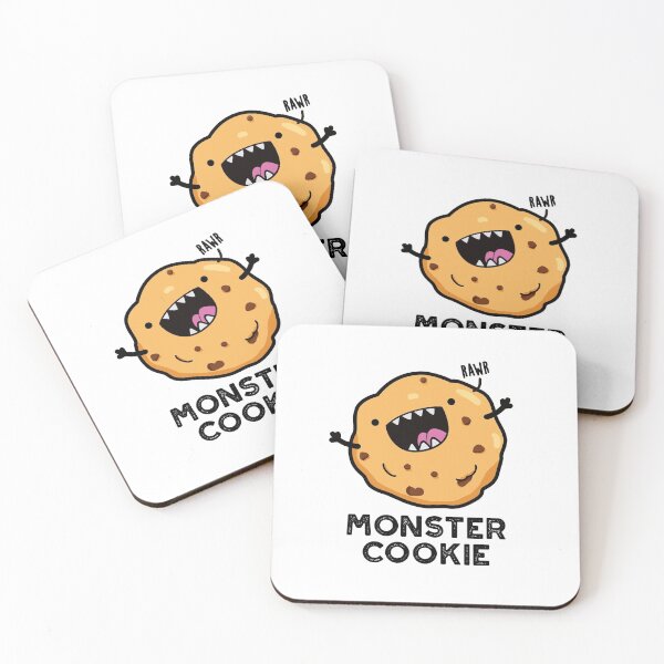 Item preview, Monster Cookie Funny Food Puns  designed and sold by punnybone.