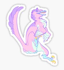 Cotton Candy Dromaeosaur Sticker
