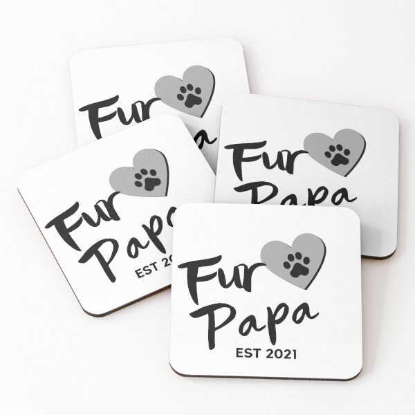 Item preview, Fur Papa EST 2021. Cute Dog Lover Design. designed and sold by That Cheeky Tee.