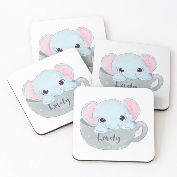 Item preview, Baby Elephant Watercolor, Cute Baby Elephant Watercolor, Watercolor designed and sold by graphic-genie.