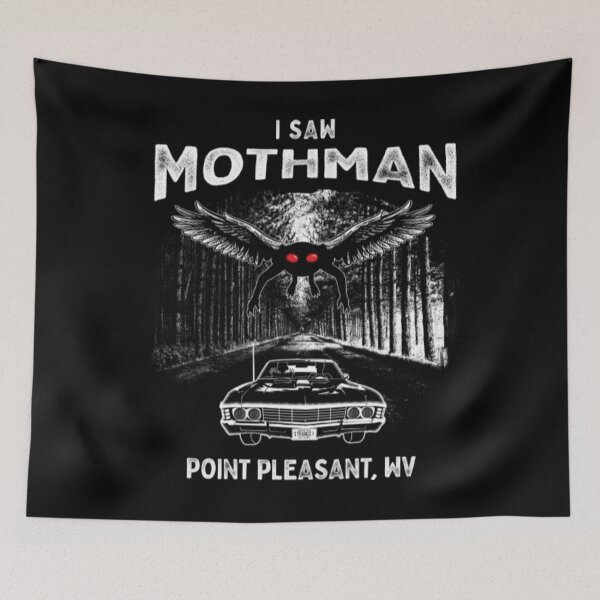 Item preview, Mothman T-ShirtI Saw Mothman, Point Pleasant, WV 1966 designed and sold by NunNun.
