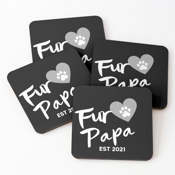 Item preview, Fur Papa EST 2021. Cute Dog Lover Design. designed and sold by That Cheeky Tee.