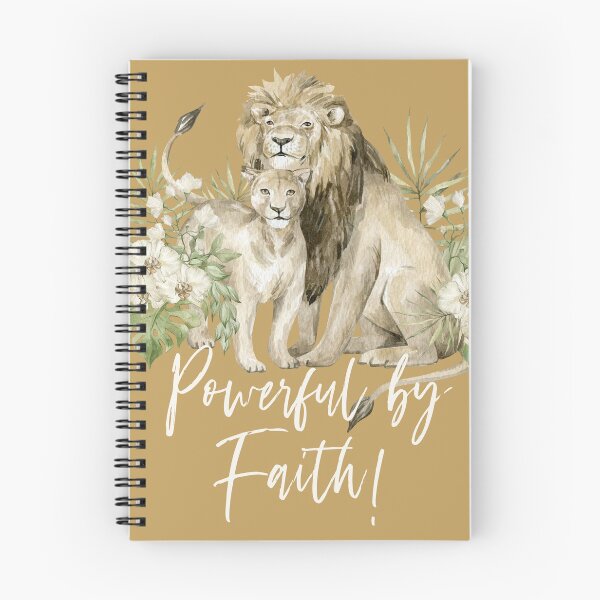Item preview, POWERFUL BY FAITH! (LION) designed and sold by Paper Bee Gift Shop.
