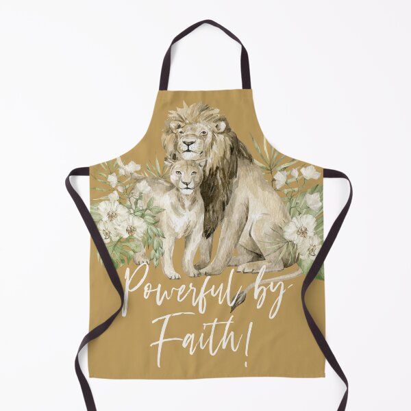 Item preview, POWERFUL BY FAITH! (LION) designed and sold by Paper Bee Gift Shop.