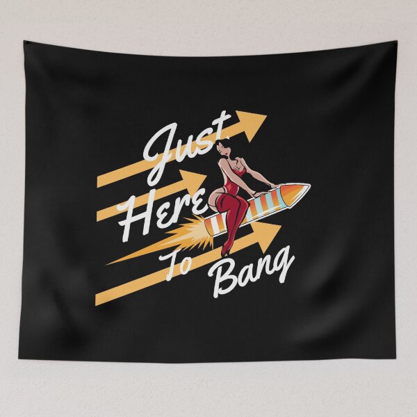 Item preview, Just Here To Bang (4 de julio) designed and sold by i-longmanshop.