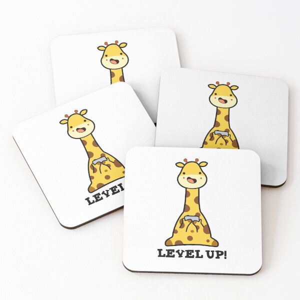 Item preview, Level Up Funny Giraffe Puns  designed and sold by punnybone.