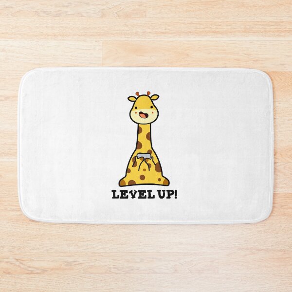 Item preview, Level Up Funny Giraffe Puns  designed and sold by punnybone.