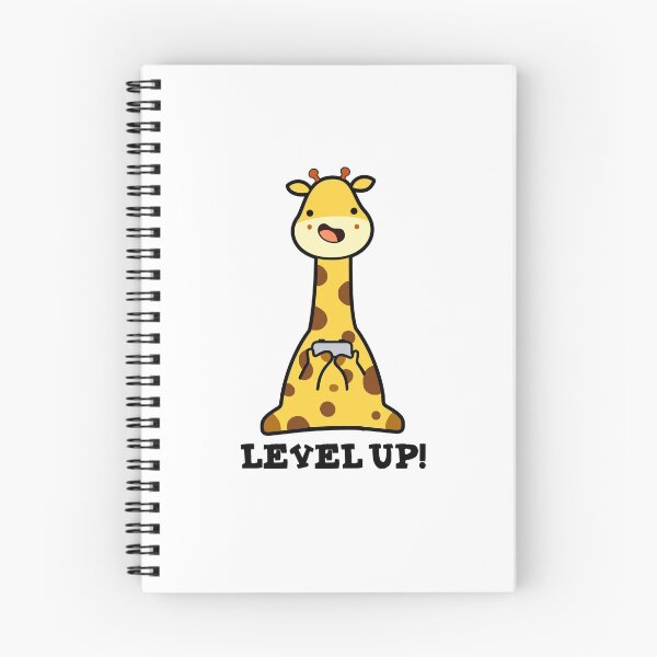 Item preview, Level Up Funny Giraffe Puns  designed and sold by punnybone.