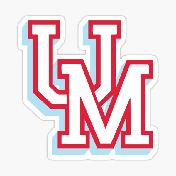 Copy of UM Red and Blue Sticker
